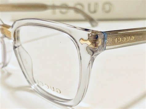 gucci clear frame prescription glasses